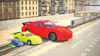 Big amp Small Cars vs Train DLC  Teardown [upl. by Eneli]