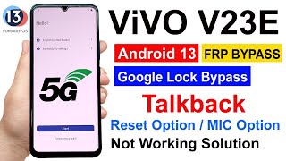 Vivo v23e frp bypass Android 13  Vivo v2116 frp bypass with new method Vivo V23e 5G FRP Bypass [upl. by Ettolrahc161]