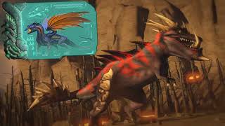 ARK Survival  Battle of Giants Mix Arkosaurus Vs The Dragon [upl. by Ainit828]