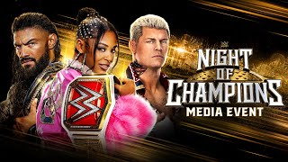 WWE Night of Champions Media Event May 26 2023 [upl. by Reagan]