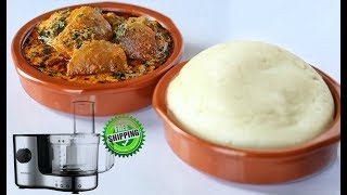 HOW TO MAKE POUNDED YAM USING A PROCESSOR [upl. by Atsirtal521]