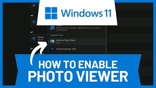 How to Enable Windows Photo Viewer in Windows 11 • Tutorial [upl. by Dierolf911]