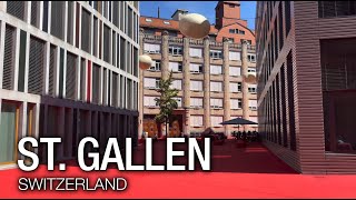 St GALLEN 🇨🇭 Switzerland【4K】Walking Tour [upl. by Hedvig]