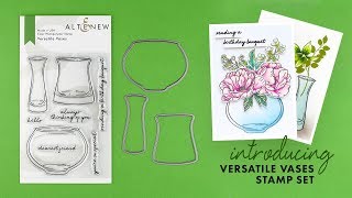 Altenew Stamps Intro  Versatile Vases [upl. by Sandberg]