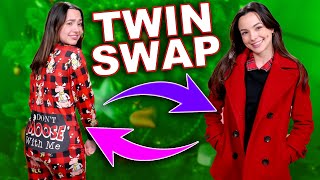 Twin Holiday Thrift Swap Challenge Merrell Twins [upl. by Dinah]