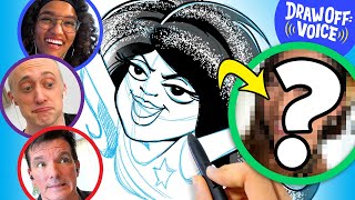 Animator Vs Cartoonist Draw A Stranger Based On Voice Christine • DrawOff Voice [upl. by Niroc]