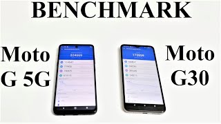 Motorola Moto G30 vs Moto G 5G  BENCHMARK COMPARISON [upl. by Eentruoc]