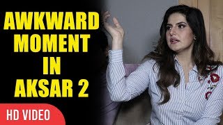 Awkward Moment In Movie Aksar 2  Zareen Khan  Viralbollywood [upl. by Olfe]