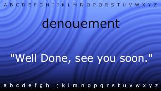 How to pronounce denouement with Ziramp4 [upl. by Eselahc]