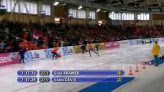 Shani Davis vs Sven Kramer 1500 2008 WAR Berlin [upl. by Mirilla73]