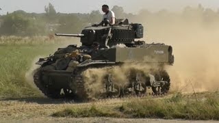 M5 Stuart Light Tank and M5 Stuart Recce in War amp Peace Arena 2013 [upl. by Burk]