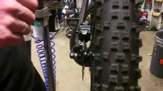 How to adjust hydraulic disc brakes bicycles [upl. by Nalon]