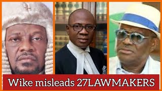 AFFIDAVIT OF PRO WIKE LAWMAKERS DEFECTION TO APC BINDING  SENIOR ADVOCATE CONFIRMS [upl. by Acilgna]