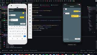 Demo video of a chat app using CometChat in Flutter [upl. by Enihpad314]