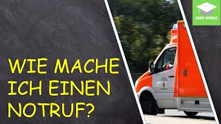 Lernvideo Der Notruf und die 5 WFragen [upl. by Anairam39]