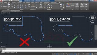 طريقة حذف ضلع من أضلاع Polyline دون عمل تفجير له على برنامج AutoCAD [upl. by Leahkim109]