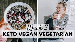 Keto Vegan Vegetarian Pescatarian Meals  Ketotarian Diet Week 2 [upl. by Holna168]