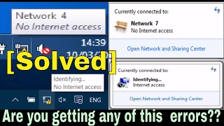 No Internet Access or Identifying Problem but Internet Connected Solved [upl. by Yenahs]