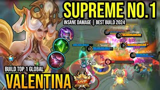 VALENTINA BEST BUILD 2024  BUILD TOP GLOBAL VALENTINA GAMEPLAY  MOBILE LEGENDS✓ [upl. by Adrell566]