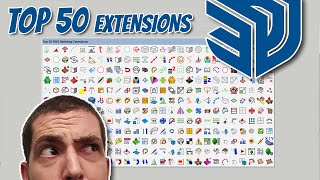 Top 50 Free Sketchup Extensions in just 10 Minutes  2022 [upl. by Hervey]