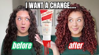 Transforming My Hair Colour With Red Temporary Hair Makeup [upl. by Trebleda]