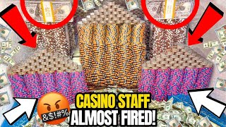 😡CASINO STAFF ALMOST “FIRED” AFTER THIS HAPPENED HIGH LIMIT COIN PUSHER MEGA MONEY JACKPOT [upl. by Waldman]