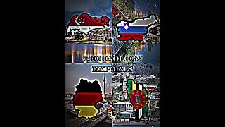 Country vs Country 115 shorts vs world geography slovenia germany dominica singapore [upl. by Nisen]