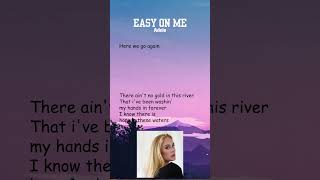 Adele  Easy On Me Lyrics shorts [upl. by Katherine]