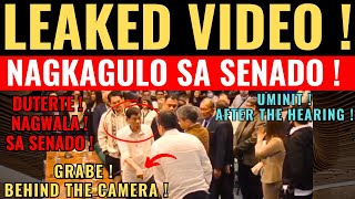 LEAKED VIDEO NI DUTERTE  BEHIND THE SCENE SA SENATE HEARING NAGKAGULO  UMINIT SI DU30 INAWAT NA [upl. by Brita]