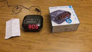 How to Set the Alarm Nelsonic NLC695 Alarm Clock [upl. by Azeria]