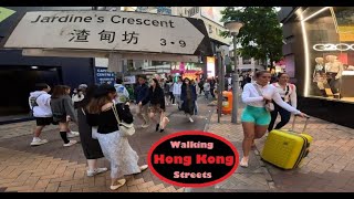 Walking HONG KONG Jardines Crescent 渣甸坊 Causeway Bay [upl. by Addi]