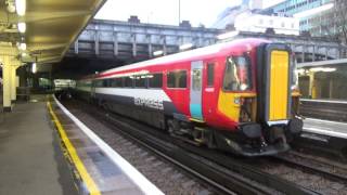 Gatwick Express 442407 and 442424 departing London Victoria [upl. by Nirda]