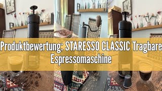 Produktbewertung STARESSO CLASSIC Tragbare Espressomaschine 2in1 ReiseKaffeemaschine Kompatibe [upl. by Alleb]