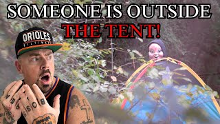 TERRIFYING Overnight Camping Experience  Someone Was Outside The Tent Very Scary [upl. by Colbye]