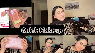 Quick Makeup  My fav makeup products  Simran kalsi [upl. by Nasus]