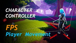 Player Movement in Two Steps  Unity 3D Character Controller  FPS Character Controller in Unity [upl. by Aramit]