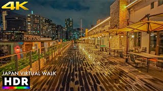 Japan  Tokyo Tennozu isle night walk • 4K HDR [upl. by Bendick]