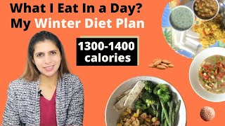 What I Eat In a Day  My Winter Diet  Meal plan  13001400 Calories Indian Veg Diet to Stay Fit [upl. by Goldfarb]