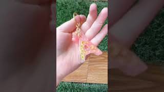 resin dried Flowers Keychain 💖✨🎀🍡 resin art [upl. by Tavy]