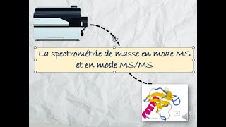 La spectrométrie de masse en mode MS et en tandem [upl. by Duwalt567]