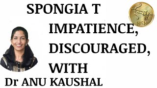 SPONGIA TOSTA  Dr ANU KAUSHAL hshhomeopathy [upl. by Nnaycart]