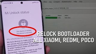 How to Relock Bootloader All Xiaomi Redmi POCO on MIUI HyperOS [upl. by Tawney]