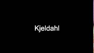 Kjeldahl pronunciation english Kjeldahl definition english [upl. by Amaerd]