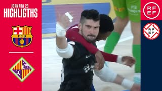 Resumen PrimeraDivisiónFS  Barça 10 Mallorca Palma Futsal  Jornada 23 [upl. by Boulanger]