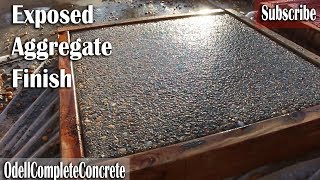 How to get a Exposed Aggregate Finish on Concrete [upl. by Sulihpoeht]