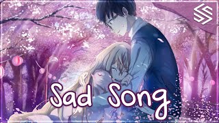 Nightcore  Sad Song Switching Vocals  Lyrics [upl. by Derdle]