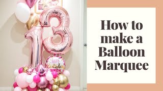 How to make a Balloon Bouquet in 4k  Balloon Marquee  How to  DIY Balloon Bouquet Tutorial [upl. by Boor]