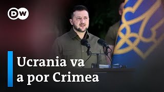 Presidente de Ucrania habla de quotplan minuciosoquot para recuperar Crimea [upl. by Dahsra]