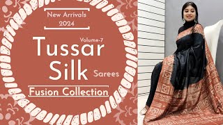 Printed Tussar Sarees Special Designs for 2024 Ep414 [upl. by Katherin]