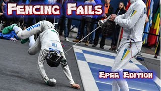 Nearly 2 minutes of epee fencers falling over  Fencing Fails [upl. by Hugues]